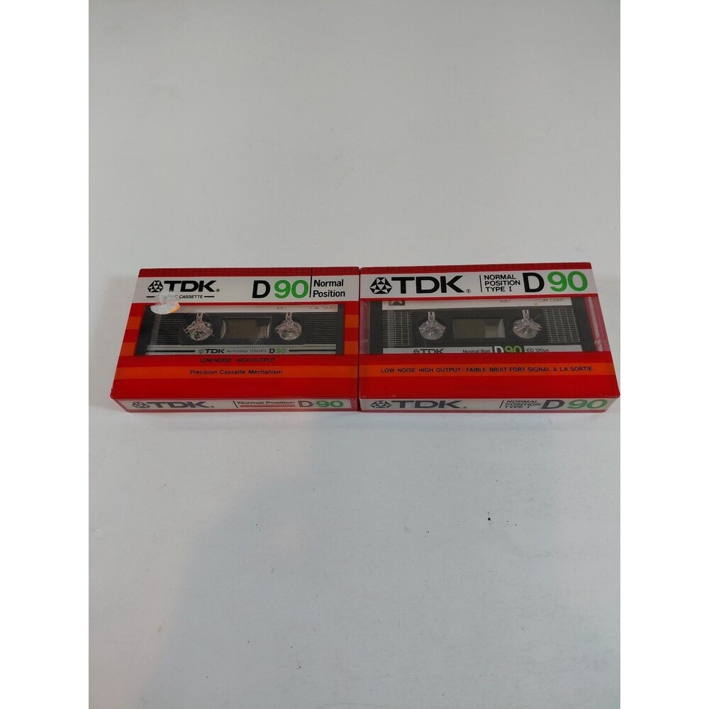TDK D C-90 Type I Blank Cassette Tape 2pk